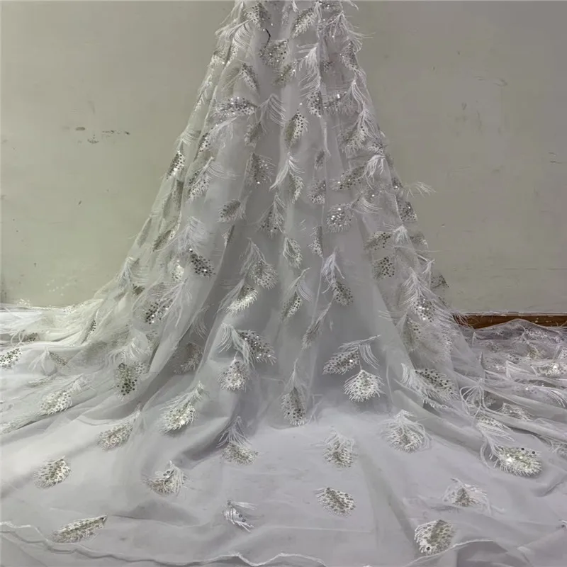 Нигерийские кружевные ткани с блестками, Лидер продаж, тюль, 3D кружевная ткань, африканская французская кружевная ткань для свадьбы