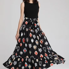 Luna2020 весенняя и осенняя женская новая Оригинальная дизайнерская женская плиссированная юбка со стразами и высокой талией N049