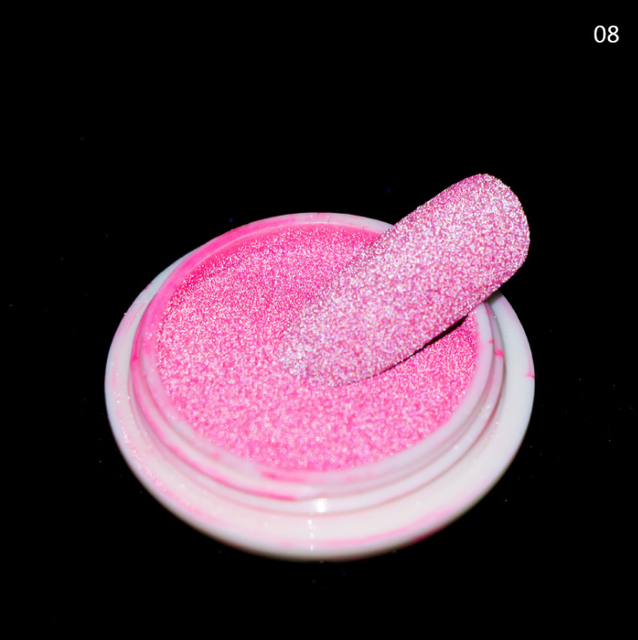 Reflective Nail Glitter Powder Shiny Dust Glow In The Dark For Bar Disco Sparkling Pigment Fluorescent Nail Art Decorations