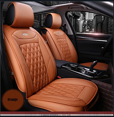 Orange no pillow Универсальный чехол для автомобильных сидений для kia ceed kia rio 3 spectra kia sportage 3 picanto cerato rio k2, защита автомобильного сиденья - Название цвета: Orange no pillow