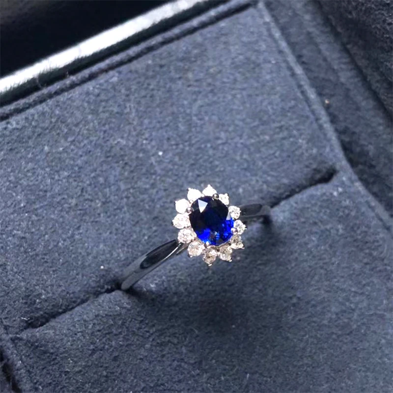 Классическое Обручальное Кольцо ANI 18K из белого золота роскошное кольцо овальной