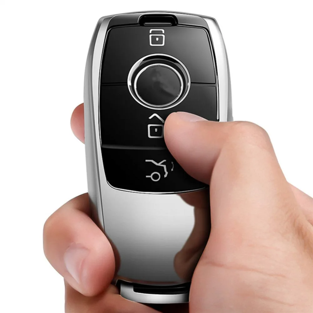 Чехол для ключей Mercedes Benz Fob, мягкий чехол из ТПУ премиум-класса и модный внешний вид для Mercedes Benz E Class E200L E300L C26