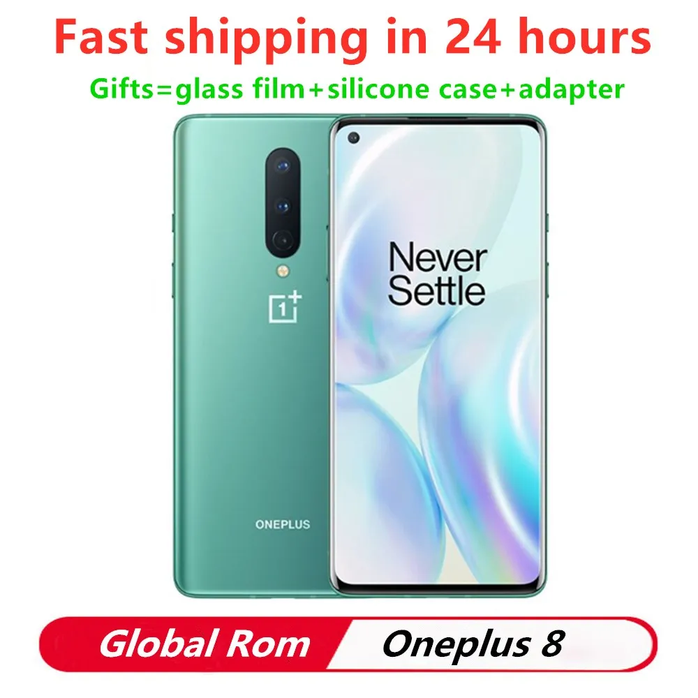 Новый OnePlus 8 5G смартфон ГБ ОЗУ 128 Гб ПЗУ Snapdragon 865 6 55 &quot90 Гц жидкий AMOLED экран 48 МП
