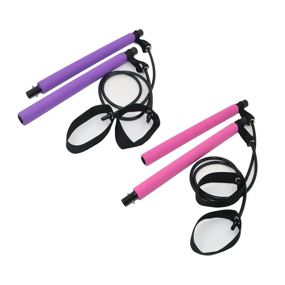 

Multifunctional Pilates Bar with Resistance Band Yoga Pull Bar for Gym Fitness Bodybuilding Training Sports