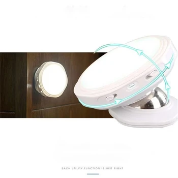 

ARILUX 360 Degree Rotating Rechargeable LED Night Light Security Wall Lamp Motion Sensor Light for Bedroom Stair Kitchen Lights