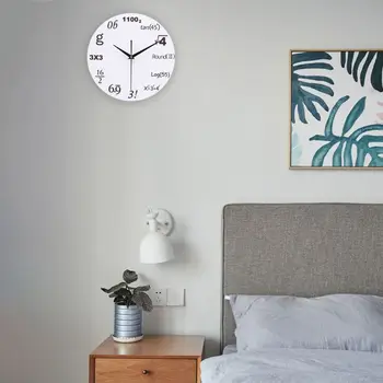 

Math Equations and Notations Mathematics Chalkboard Geek Wall Educational Clock