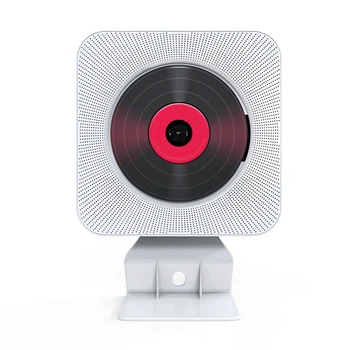 

CD Player Wall-mounted USB Music Speaker Stereo Built-in HiFi Speakers Bluetooth Audio with Remote Control FM Radio Player