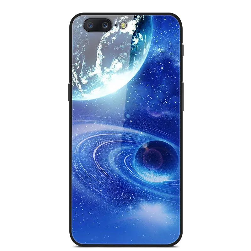 Для Oneplus 5 5 T чехол из закаленного стекла жесткий чехол для телефона для Oneplus 7 Pro TPU бампер чехол s для One plus 5 T 7 Pro Coque - Цвет: 43