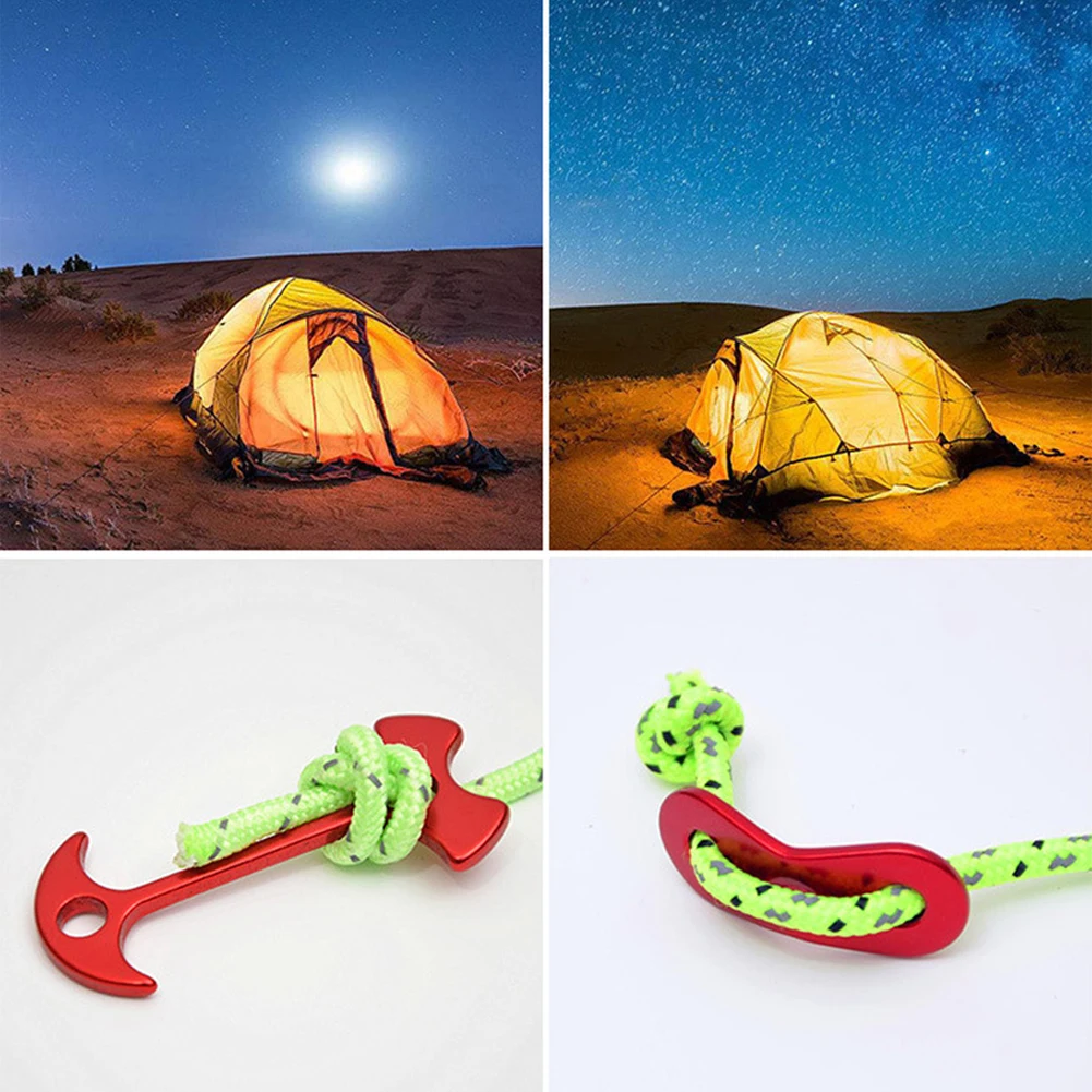 50 Meters Hiking Camping Outdoor Lanyard Tool Parachute Mountaineering Reflective Portable Tent Rope Multifunction Durable