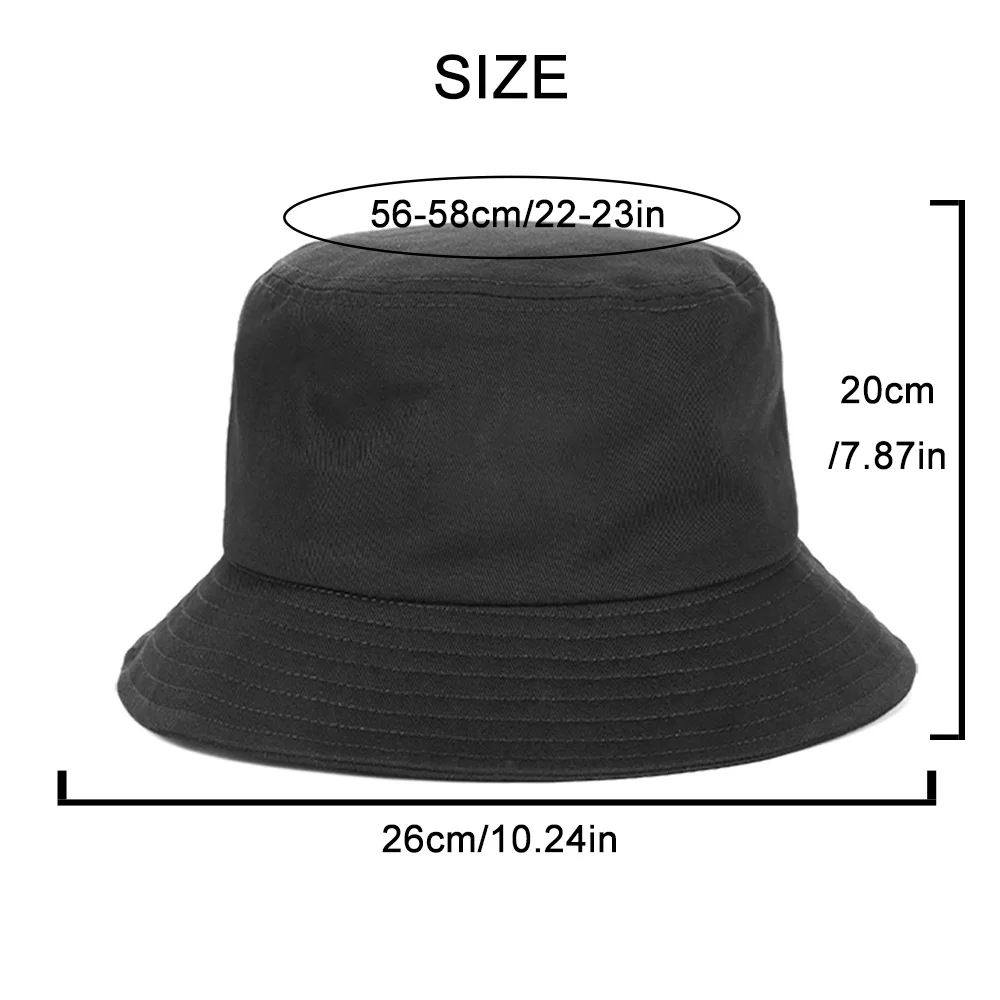 Black Cat Bucket Caps Women Men Street Beach Sun Hats Hip Hop Casual Fisherman Hats Outdoor Summer Panama Cap sun hats fisherman hat denim bucket hats sunscreen hats bucket hats sun hat