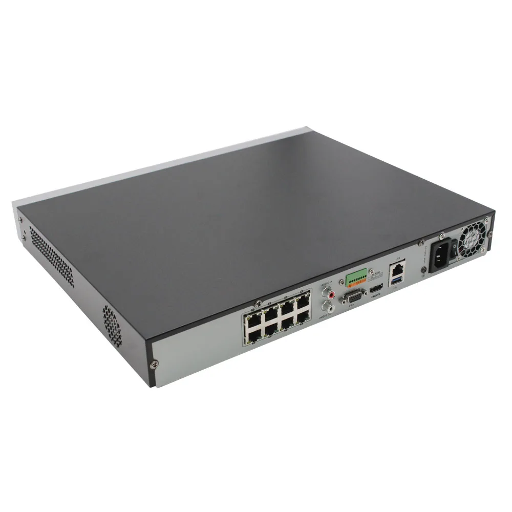  Hikvision 8ch CCTV Recorder PoE NVR DS-7608NI-I2/8P 8 Channel Embedded Plug&Play 4K Network Video R - 4.00033E+12