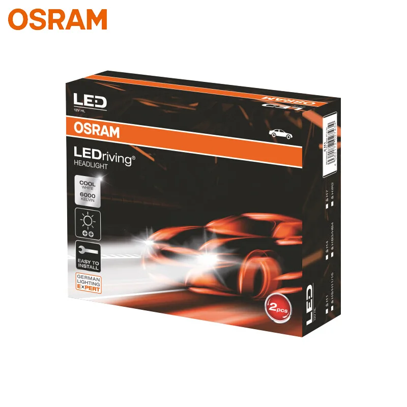 Светодиодная фара OSRAM H1 XLZ 12 в 25 Вт HL 6000K Автомобильные светодиодные лампы