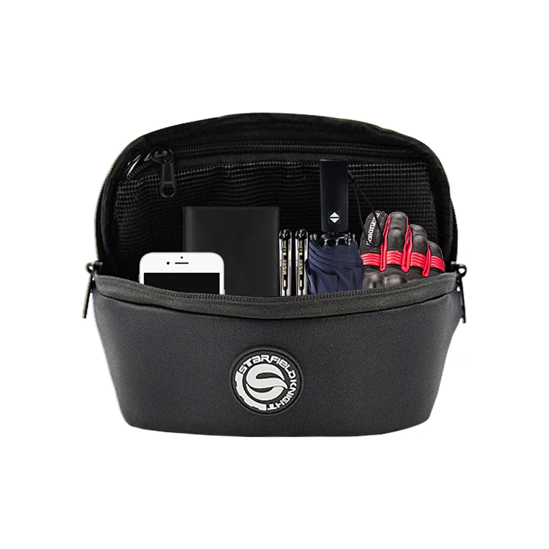 SFK Motorcycle Hanging Front Top Box/ Leg Bag Black Transparent See Through Waterproof/ Motorbike Tool/ Motocross Accessories