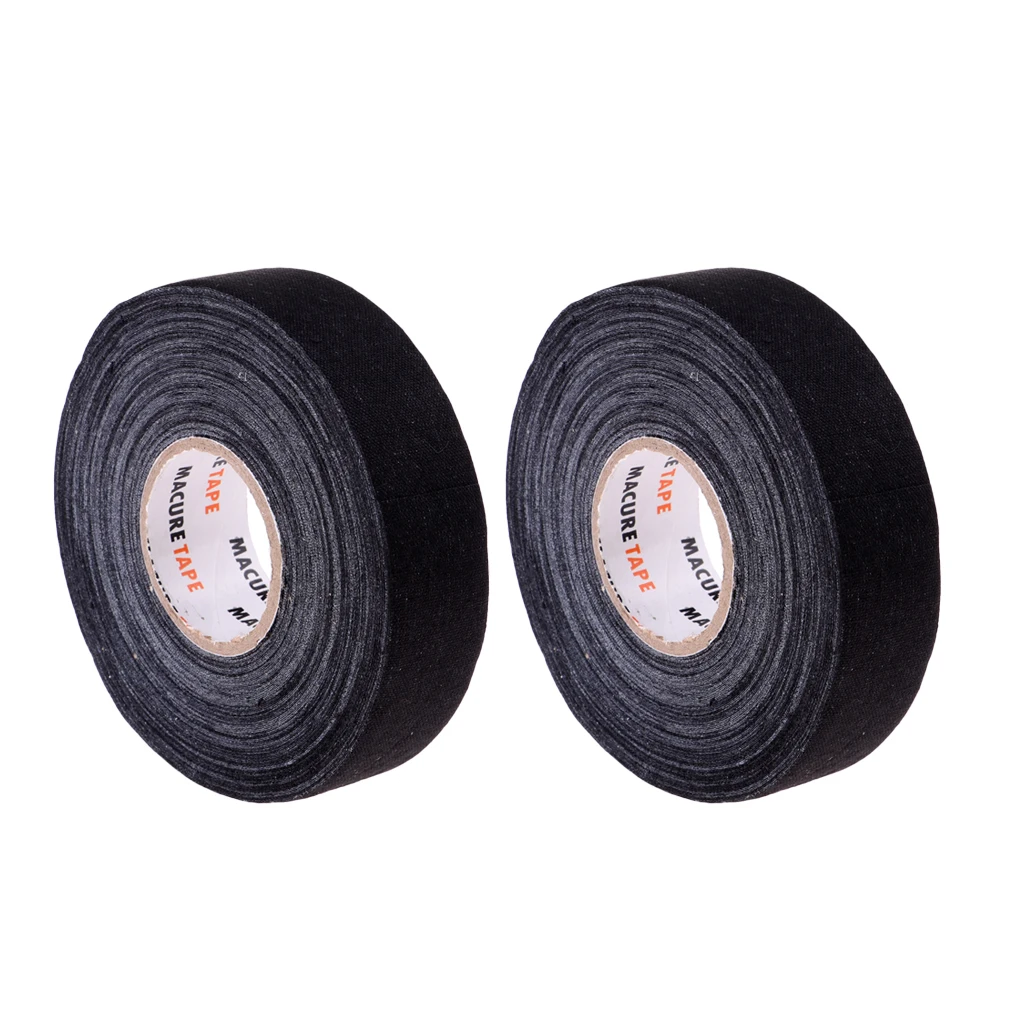 2 Roll Premium Cloth Hockey / Lacrosse Stick Tape Roll, 1 Inch X 25yds Black 2 Roll Premium Cloth Hockey / Lacrosse Stick Tape Roll, 1 Inch X 25yds Black