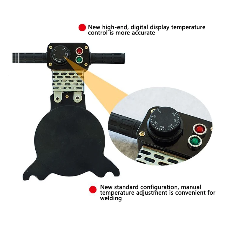 160 Manual PE Pipe Butt Welding Machine Hot Melt Machine Hand-crank Manual Heating Plate Accessories Butt Welding