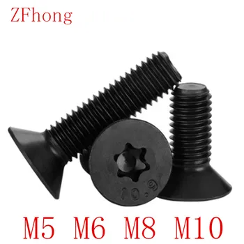 

2-10PCS M5 M6 M8 M10 Six lobe steel with black grade 10.9 torx countersunk head screw screws