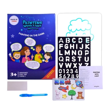 

Fluorescent Painting Board Children's Glowing Magic Graffiti Writing Board 3D Luminous Board
