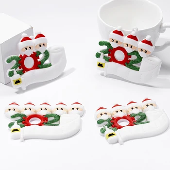 

2020 Quarantine Christmas Party Decoration Gift Santa Claus With Mask Personalized Xmas Tree Ornament All Series