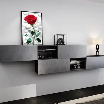 

5d Diamond Painting Full Diamond Rose Full Diamond 45 * 85cm New