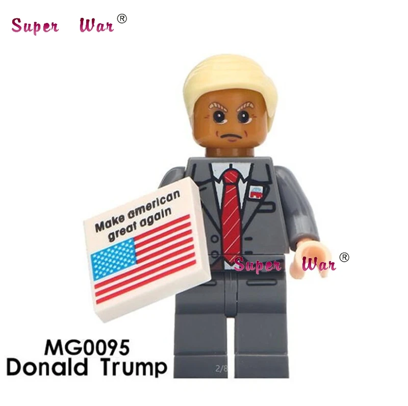MG0095 Один DJ Marshmallw Kiss Band Дональд Трамп Мэрилин Монро строительные блоки игрушки для детей - Цвет: MG0095