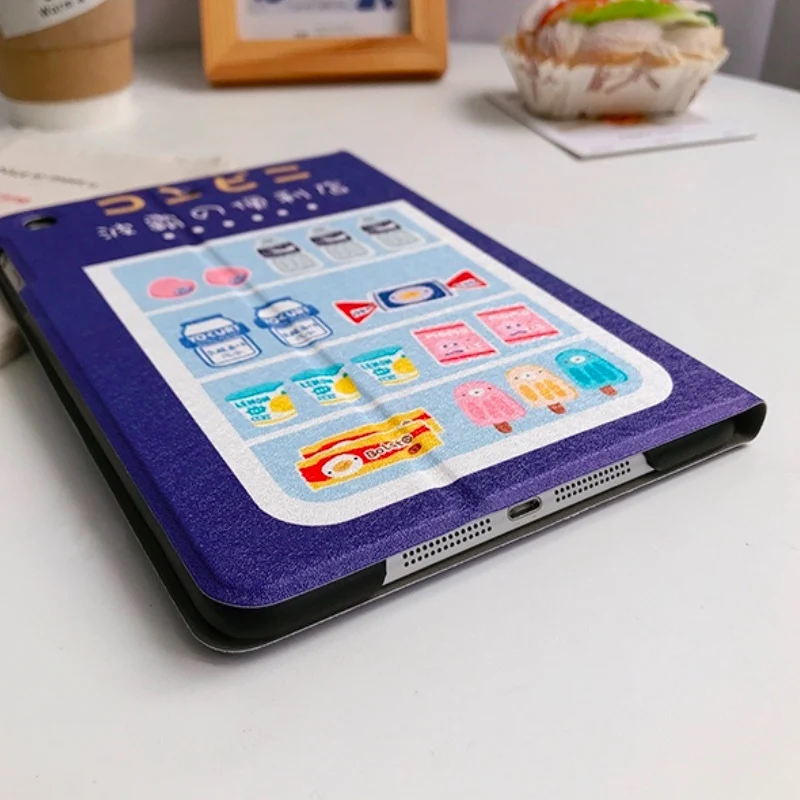 Автоматический будильник смарт-чехол с подставкой для Планшеты ipad Mini1 на возраст 2, 3, 4, 5, ipad air 2 3 pro 10,5 Мультфильм защитный чехол для ipad 2, 3, 4 18 9,7