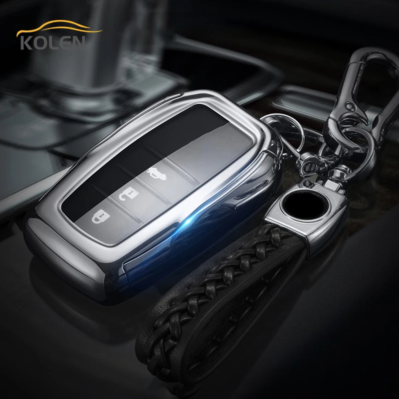 TPU PC Car Remote Key Case Cover For Toyota Corolla Camry RAV4 Altis Prius Land Cruiser Prado Crown Shell Fob Auto Accessories 9 TPU PC Car Remote Key Case Cover For Toyota Corolla Camry RAV4 Altis Prius Land Cruiser Prado Crown Shell Fob Auto Accessories - H8be7b51dd178498bac97cf2190ab4d7c1