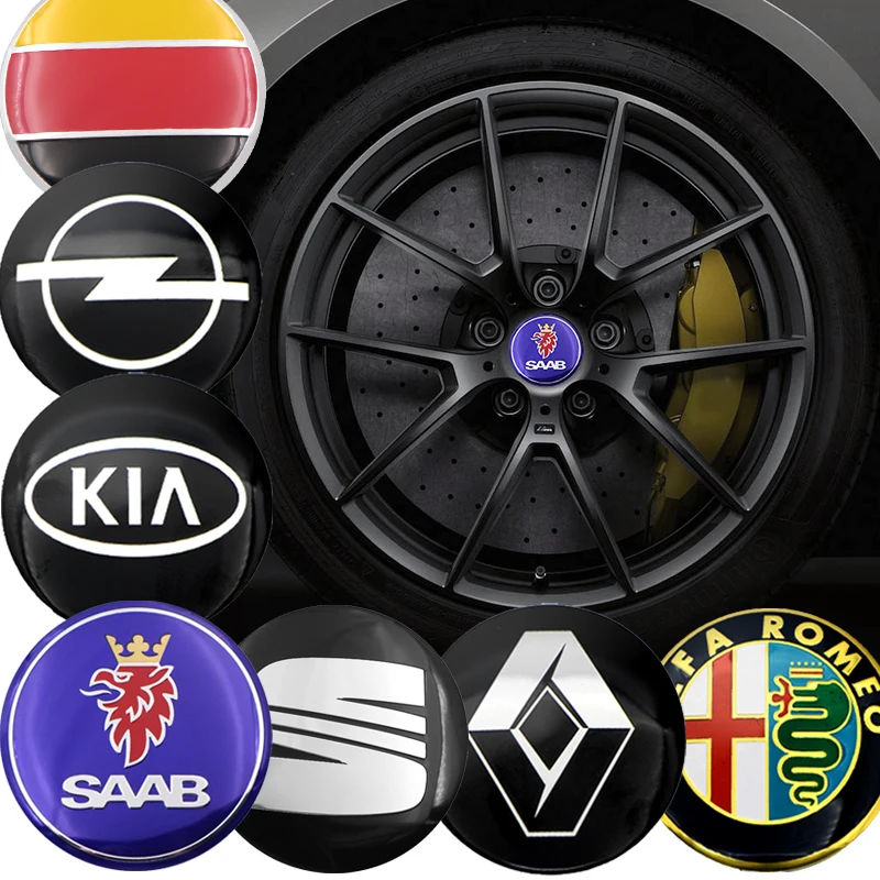 4 шт. 56 мм Центральная втулка колеса автомобиля Кепки Стикеры для VW Golf GTI игры в