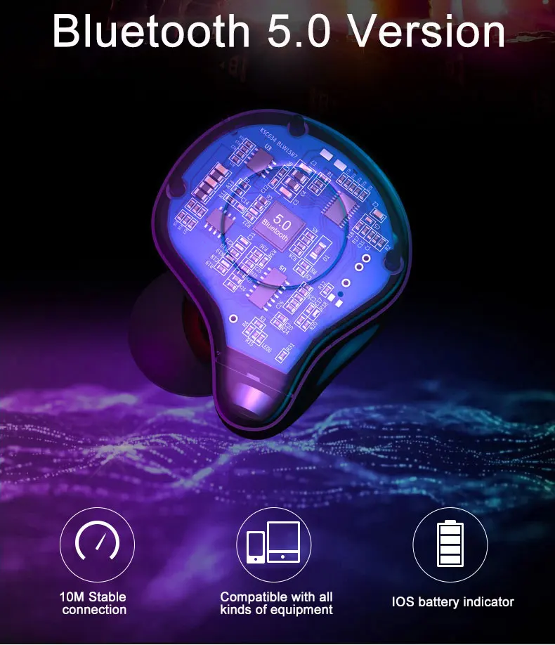 Sabbat E12 TWS Bluetooth 5,0 Беспроводная гарнитура HiFi стерео наушники спортивные наушники с быстрой зарядкой чехол
