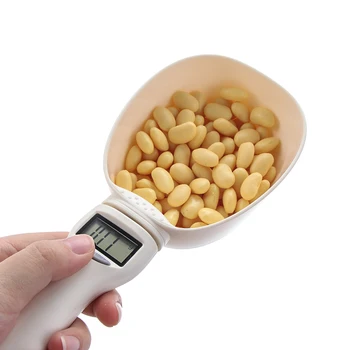 

800g/1g Pet Food Scale Cup For Dog Cat Feeding Bowl Kitchen Scale Spoon Measuring Scoop Cup Portable With LED Display