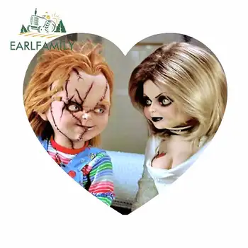 

EARLFAMILY 13cm x 11.6cm For Chucky Scratch-Proof Car Sticker Waterproof Decal Vinyl Material Waterproof Occlusion Scratch