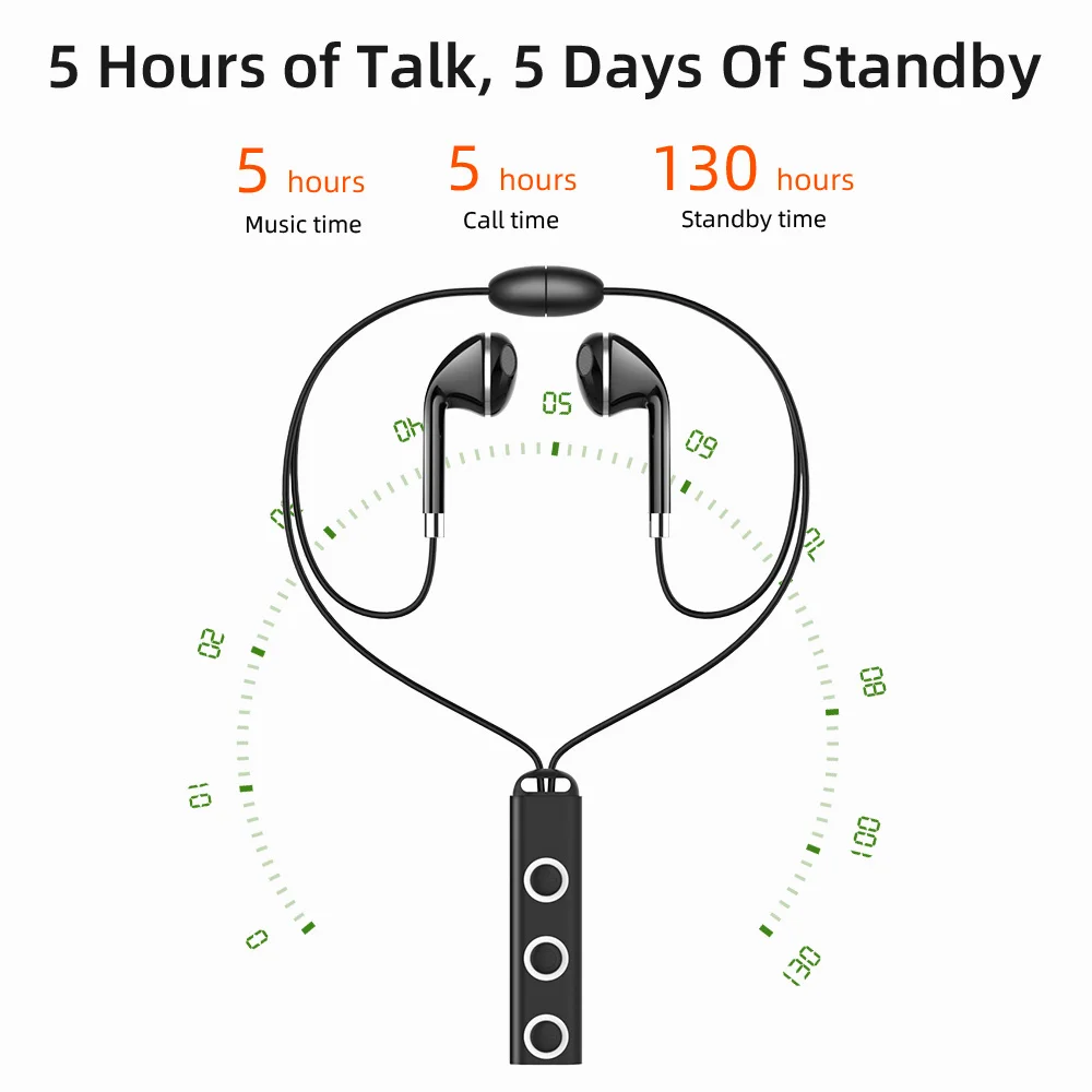 BT313 Wireless Headphone bluetooth Earbuds Bass Headsets Bluetooth Earphones Handsfree with Mic for iphone Xiaomi Sport Headset