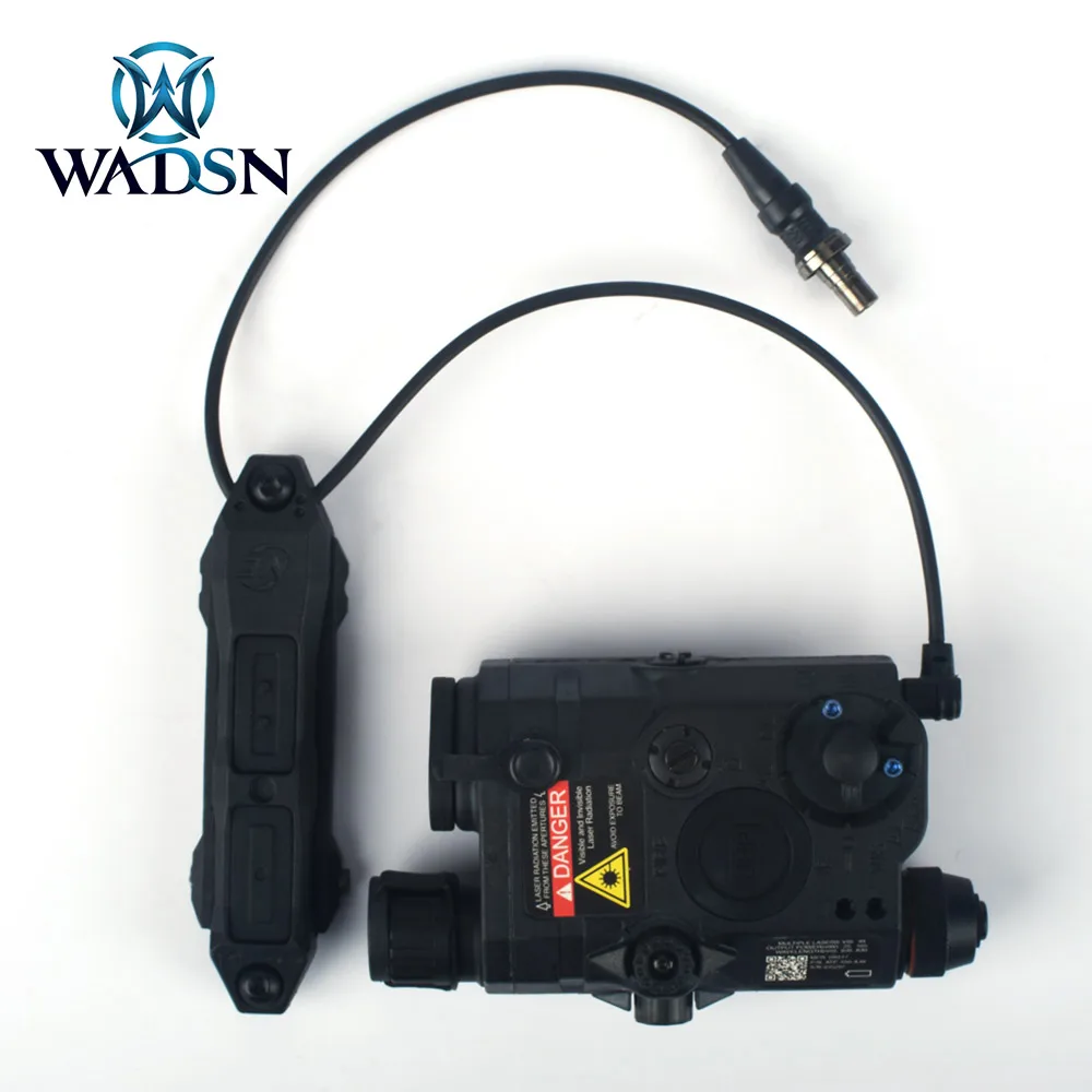 

WADSN Airsoft LA-5 PEQ15 Red Dot IR Laser LED Softair Weapon Lights with Tactical Augmented pressure pad Hunting Accessories