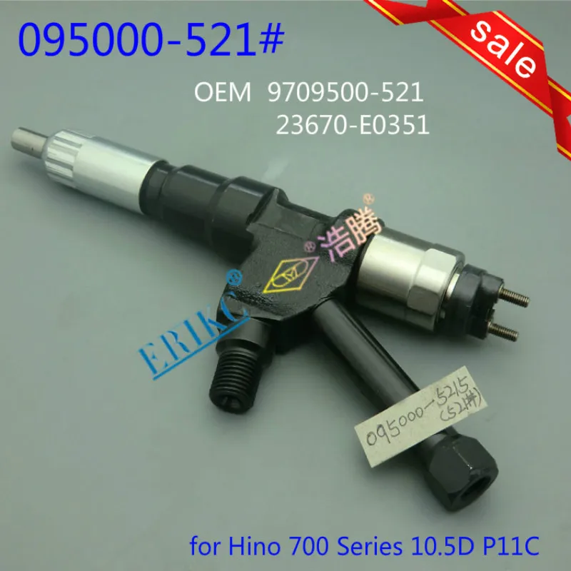 ERIKC 5212 common rail Инжектор дизельного топлива 095000-5212 23670-E0351 Запчасти для автомобильного двигателя впрыска 0950005212