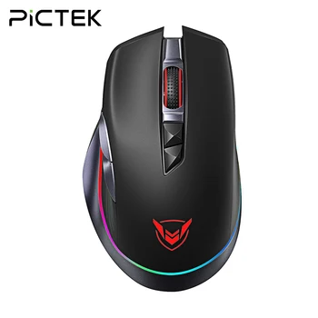 

PICTEK PC255 Gaming Mouse Wireless 10000 DPI RGB Mouse Rechargeable Ergonomic Computer Mice With 8 Programmable Buttons For PC