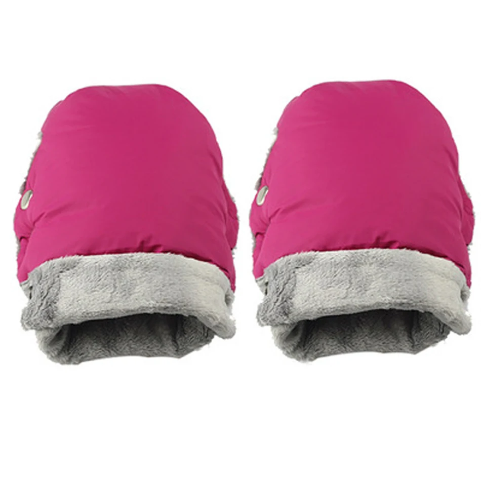 Winter Baby Stroller Accessories Children Warm Pram Accessories Child Outdoor Pushchair Hand Muff Waterproof Stroller Gloves