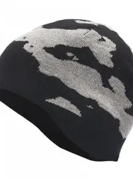 Winter New Men'S Outdoor Fishing Camouflage Beanie Hat Thick Double Layer Warm And Windproof Ski Riding Sports Knitted Hat