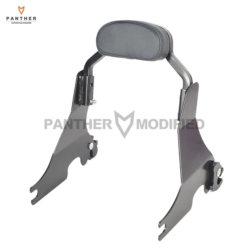 

Black Short Backrest Bracket Motorcycle Passenger Sissy Bar Case for Harley Sportster Forty Eight 1200 XL1200 2004-2017