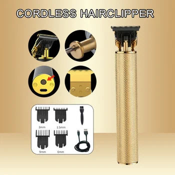 

Hot Electric T-shaped Trimmer Men Hair Clipper Carving Titanium Steel Cordless Trimmer CNT 66