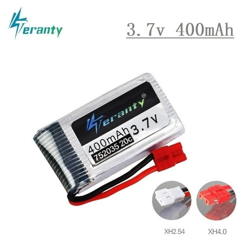 

3.7V 400mah Lipo Battery For SYMA X15 X5A-1 X15C X15W H31 X4 H107 KY101 E33C E33 U816A V252 H6C 3.7v Rechargeable battery 1pcs