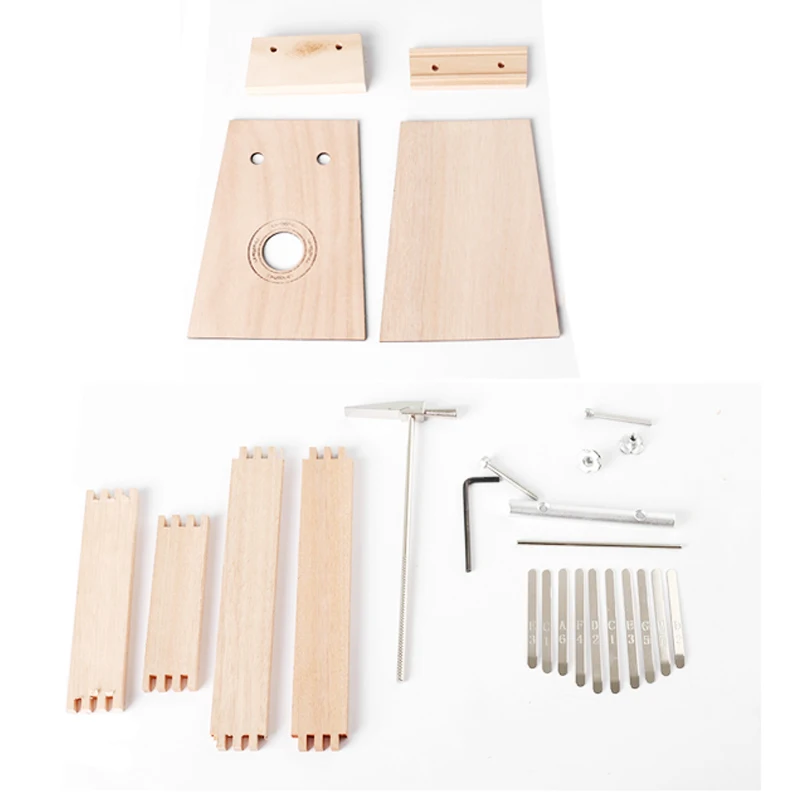10 ключей Kalimba полный DIY инструмент DIY Набор сумка из красного дерева «пианино для больших пальцев» для картина ручной работы родителей-детская Акция KB22