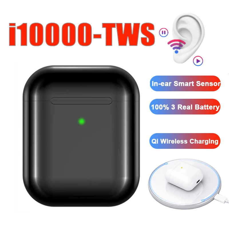 

Original i10000 TWS 1:1 Replica Pop up Wireless Earphones Super Bass Bluetooth 5.0 Earbuds Headset PK Air 2 i80 i60 not W1 Chip
