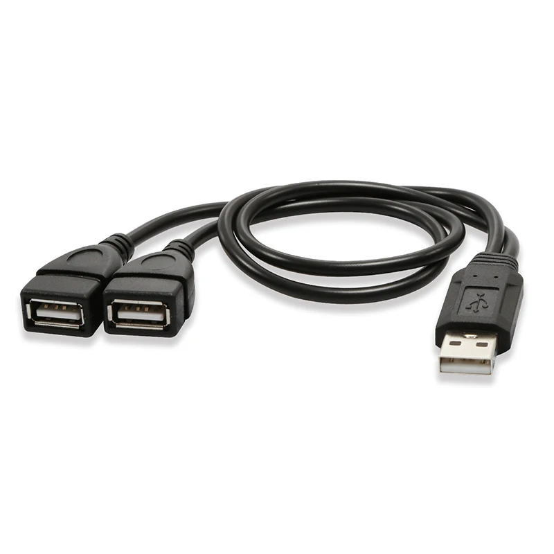 1 PC 0.5M Male And 2 Female USB Power Extension Cords 1Divide Into Charging Cable | Обустройство дома
