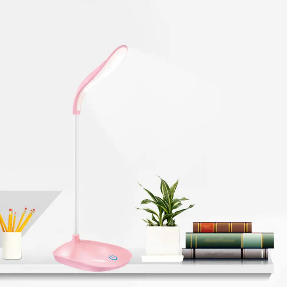 USB Перезаряжаемый светильник для чтения 14LED сенсорный датчик 3 режима кровать настольная лампа