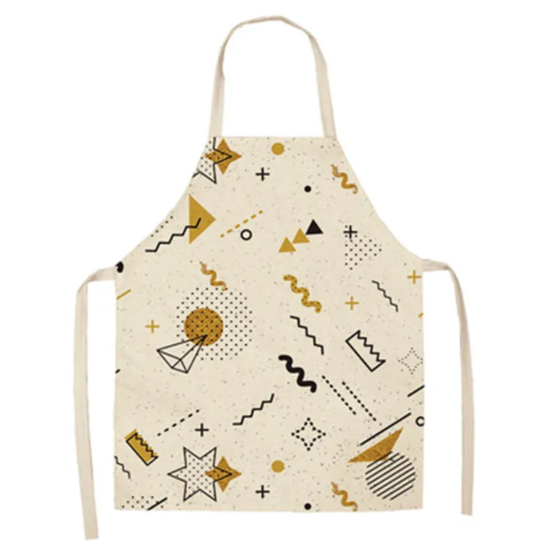 Nordic Style Pink Love Kitchen Aprons for Women Cotton Bibs Household Cleaning Apron Home Waterproof Chefs Cooking Baking Apron