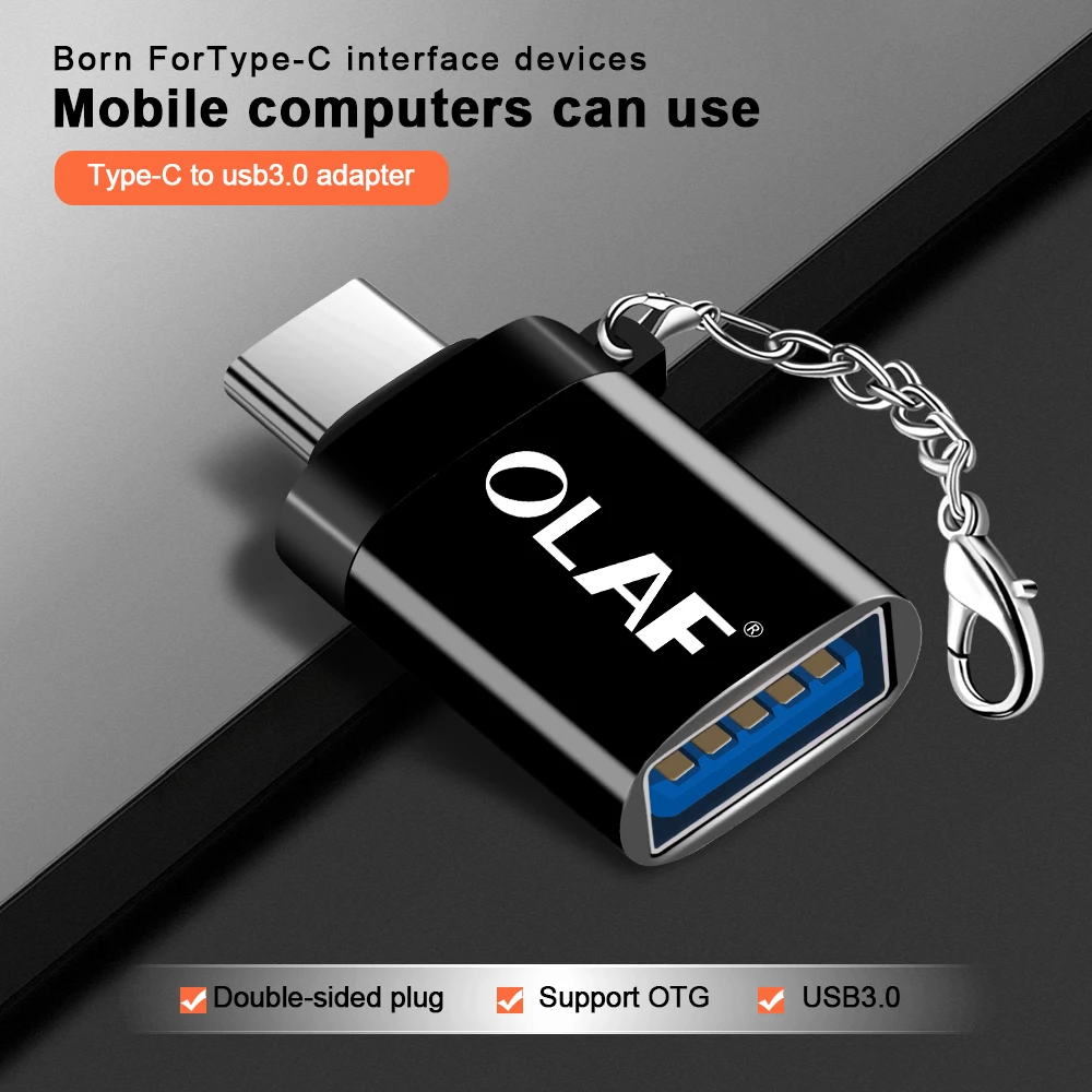 Olaf usb type C OTG адаптер USB C зарядный кабель для передачи данных для Macbook samsung S10 S9 S8 huawei Xiaomi Mi9 USB для type-c OTG