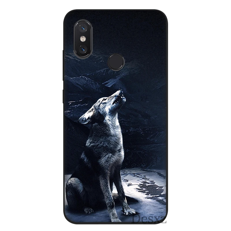 Чехол для телефона из термополиуретана для Xiaomi Mi 6 8 A3 Pro CC9E 9T Pro MAX 3 9 SE F1 A1 A2 Lite 5X 6X крышка волк, дракон Животные 1 оболочки