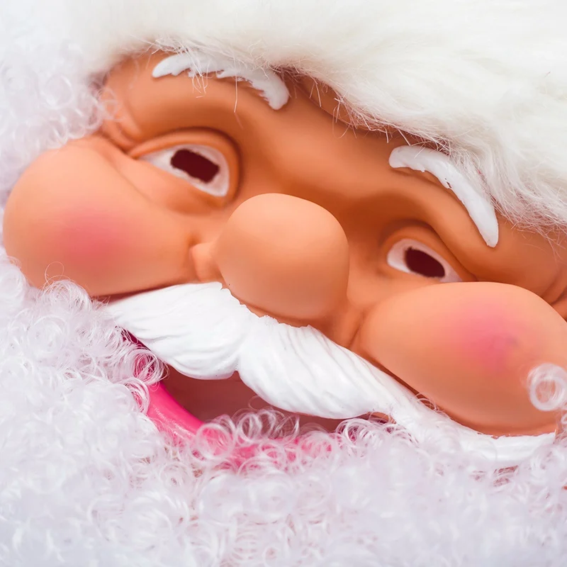 Chirsmats имитирующая маска Санта-Клауса, полное лицо, покрытая маской, фестиваль, модный костюм для косплея, аксессуары