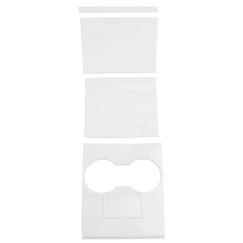 

White Car Drink Water Cup Holder Protect Cover Sticker For Tesla Model 3 17~19 Protection Sticker car Decorative stickers
