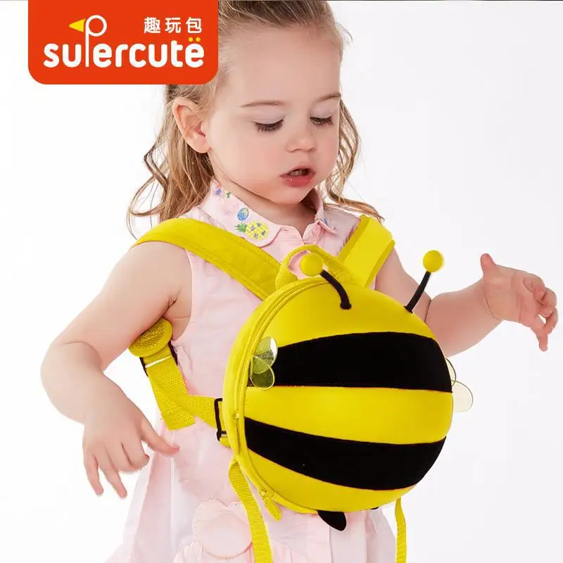 

Supercute Douyin Celebrity Style Upgraded Children Anti Lost Backpack Cute Mini Bees Shoulder School Bag