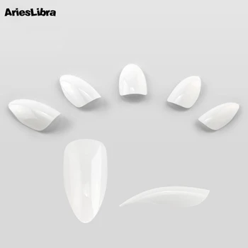 

500pcs Acrylic Fake Nail Tips Artificial Fake Nails White Polish UV Gel Sticker Fake Nails Full Cover Manicure Fake Nail Tips